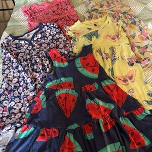 Tea Collection Red and Green Sleeveless Sundress